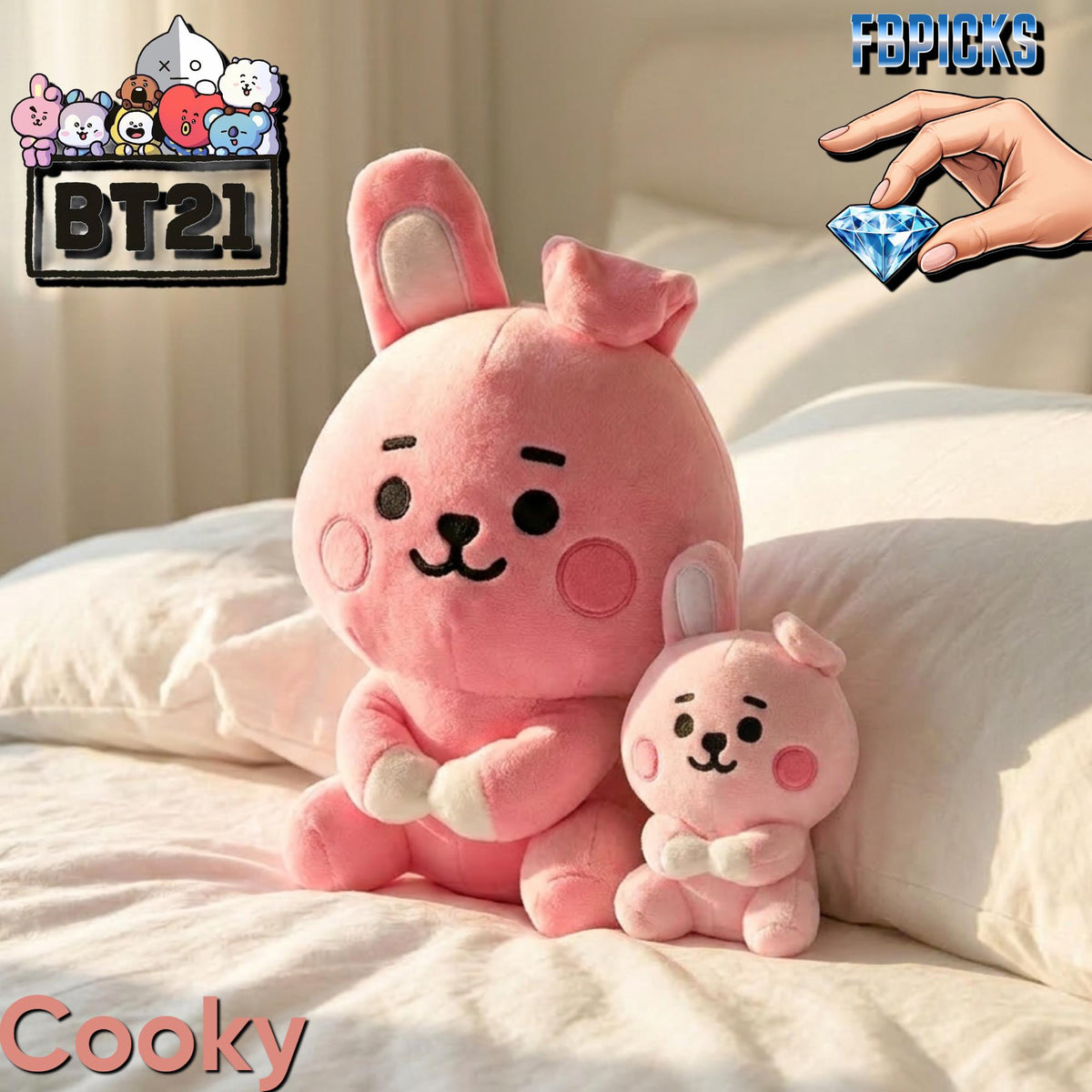 22/12CM BT21 KPop Group Inspired Plushies Set
