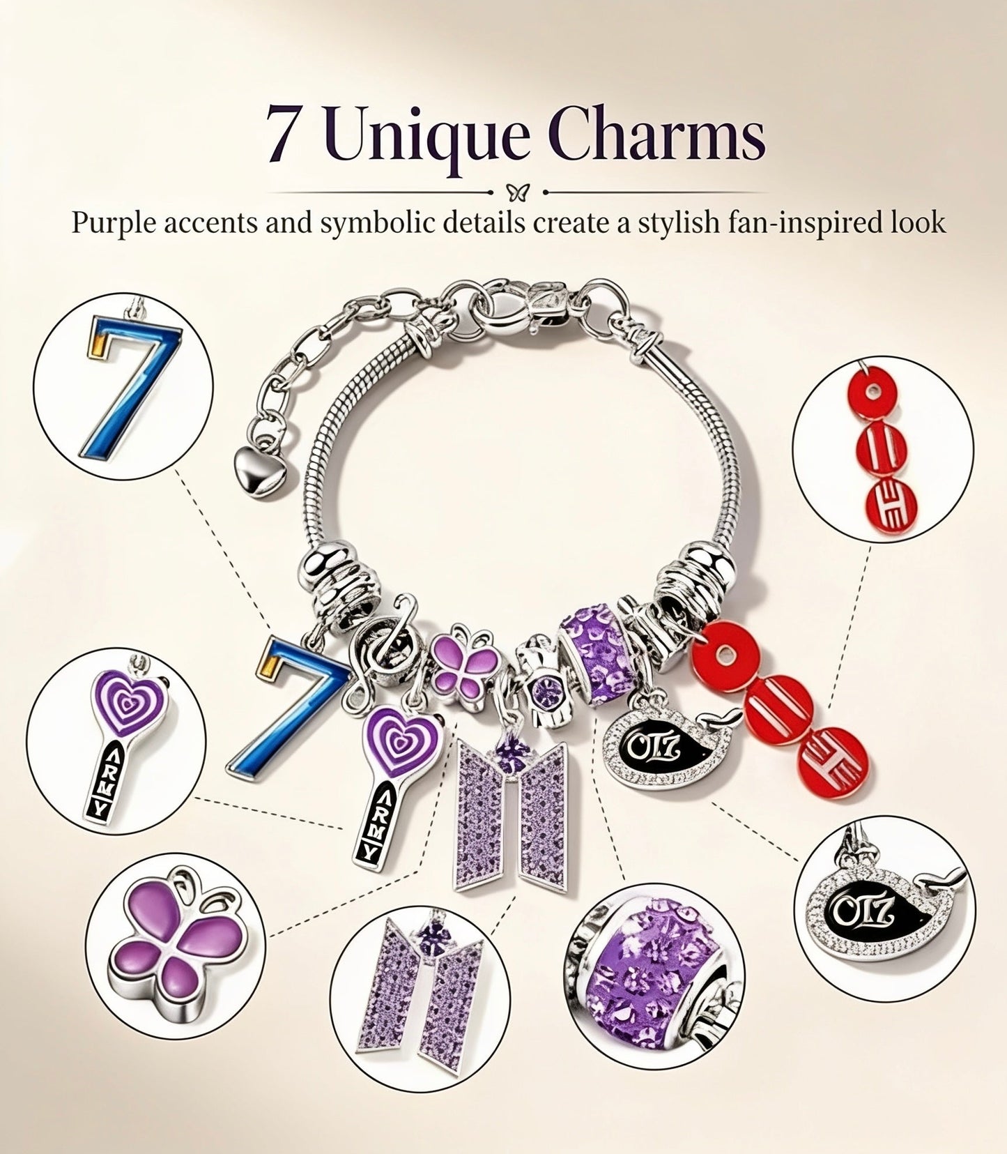 Kpop Charm Bracelet
