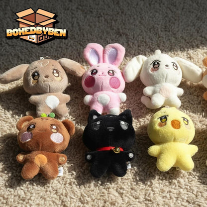 KPop ATEEZ Stuffed Aniteez Animal Keychain Kawaii Backpack Charm ATINY