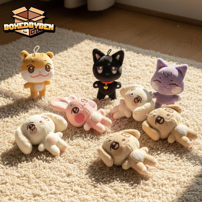 KPop ATEEZ Stuffed Aniteez Animal Keychain Kawaii Backpack Charm ATINY