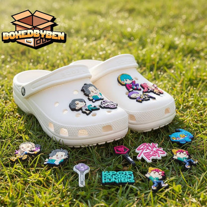 K-Pop Demon Hunters Inspired Croc Charms Set 13-100 PC