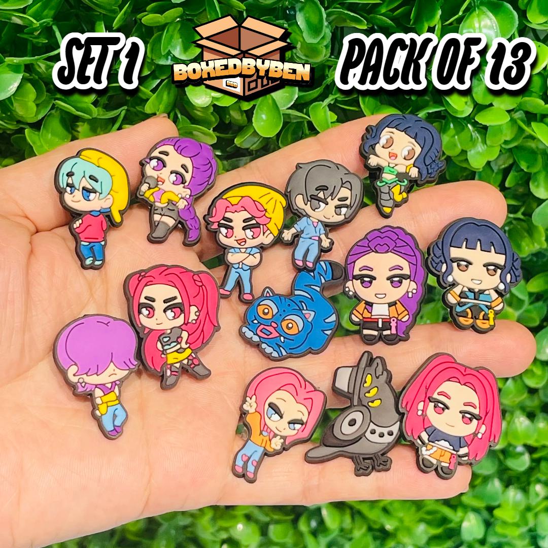 K-Pop Demon Hunters Inspired Croc Charms Set 13-100 PC