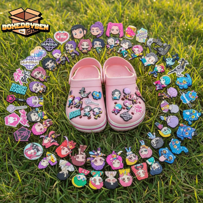 K-Pop Demon Hunters Inspired Croc Charms Set 13-100 PC