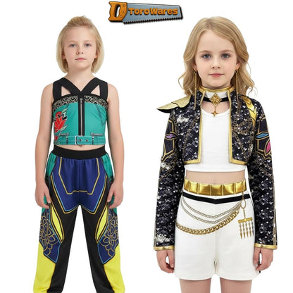 Korean Pop Inspired Demon Hunters Cosplay Outfits | Rumi Mira Zoey Girls Stage Outfit