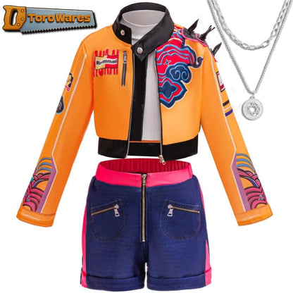 Korean Pop Inspired Demon Hunters Cosplay Outfits | Rumi Mira Zoey Girls Stage Outfit