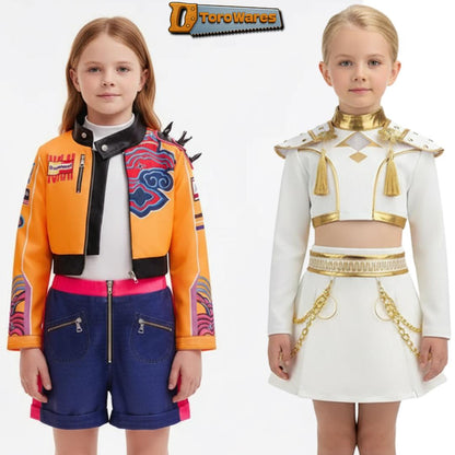Korean Pop Inspired Demon Hunters Cosplay Outfits | Rumi Mira Zoey Girls Stage Outfit