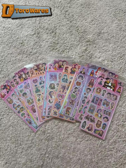 DIY K-Pop Demon Hunters Holographic Laser-Cut Stickers