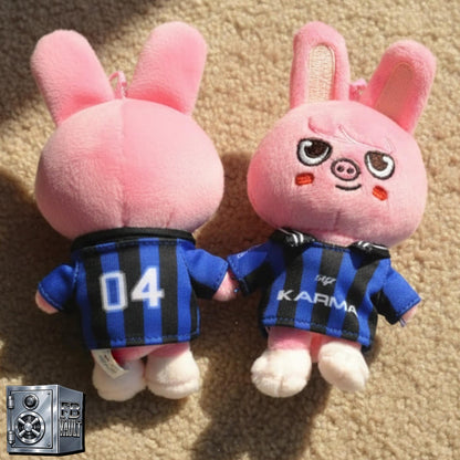 K-Pop Stray Kids SKZOO KARMA Plush Keychain With Football Tee Top