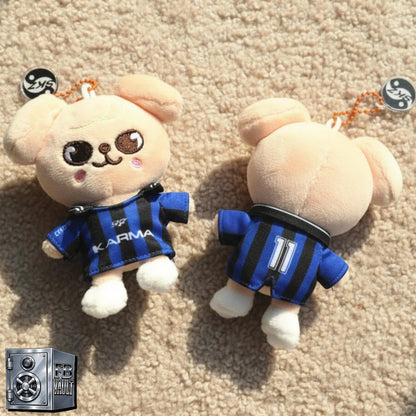 K-Pop Stray Kids SKZOO KARMA Plush Keychain With Football Tee Top