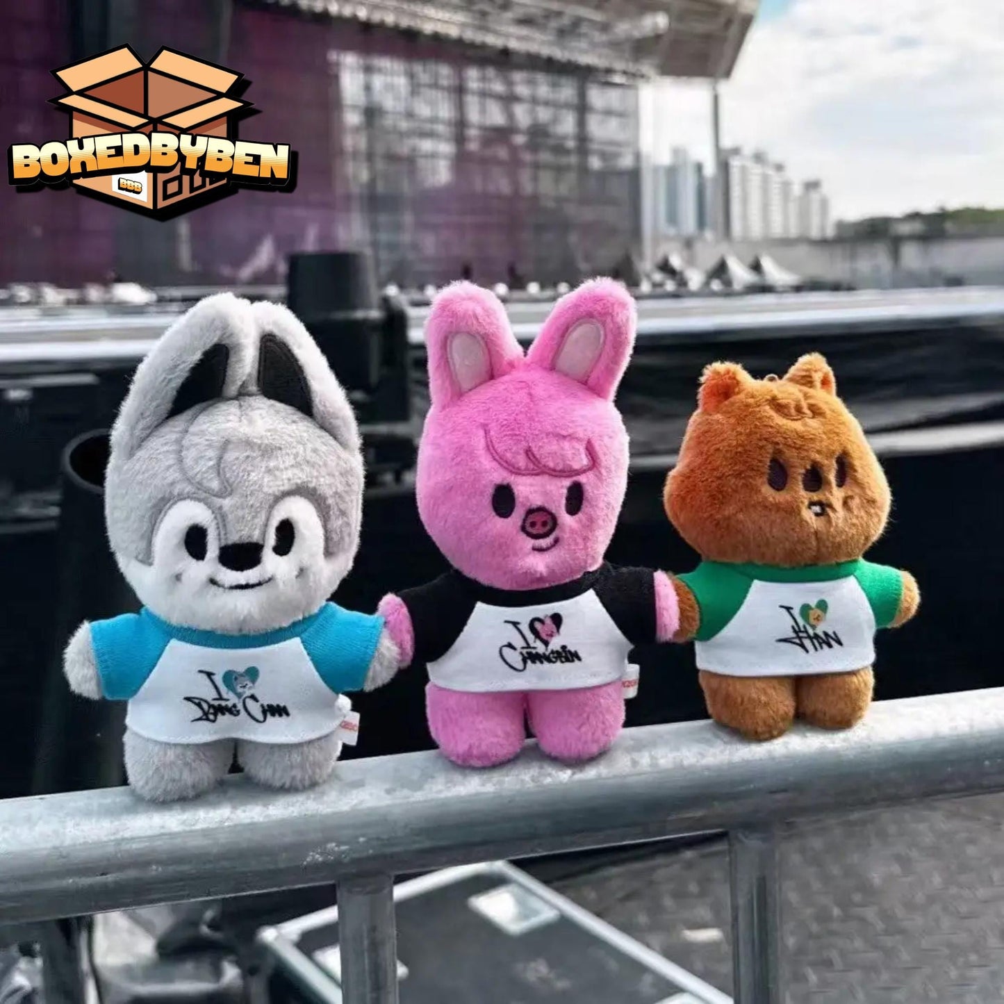 Standing Stray Kids SKZOO Inspired Plush With Shirt
