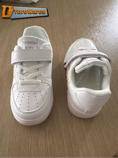 Kids K-Pop Demon Hunters Inspired Graphic Hook & Loop/Lace Shoes