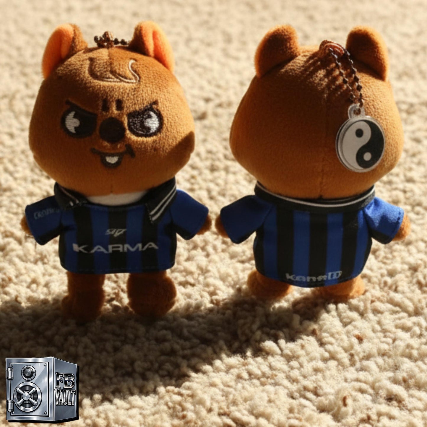 K-Pop Stray Kids SKZOO KARMA Plush Keychain With Football Tee Top