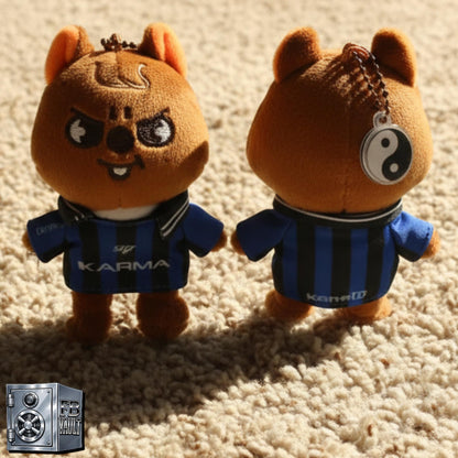 K-Pop Stray Kids SKZOO KARMA Plush Keychain With Football Tee Top