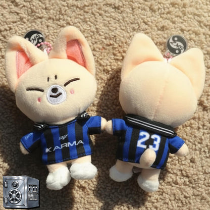 K-Pop Stray Kids SKZOO KARMA Plush Keychain With Football Tee Top