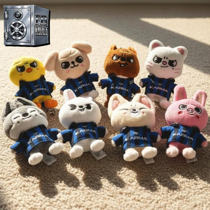 K-Pop Stray Kids SKZOO KARMA Plush Keychain With Football Tee Top