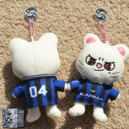 K-Pop Stray Kids SKZOO KARMA Plush Keychain With Football Tee Top