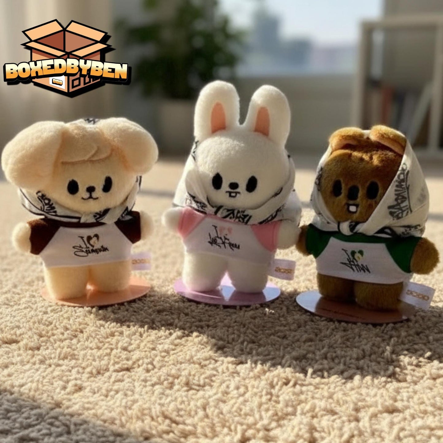 Standing Stray Kids SKZOO Inspired Plush With Shirt