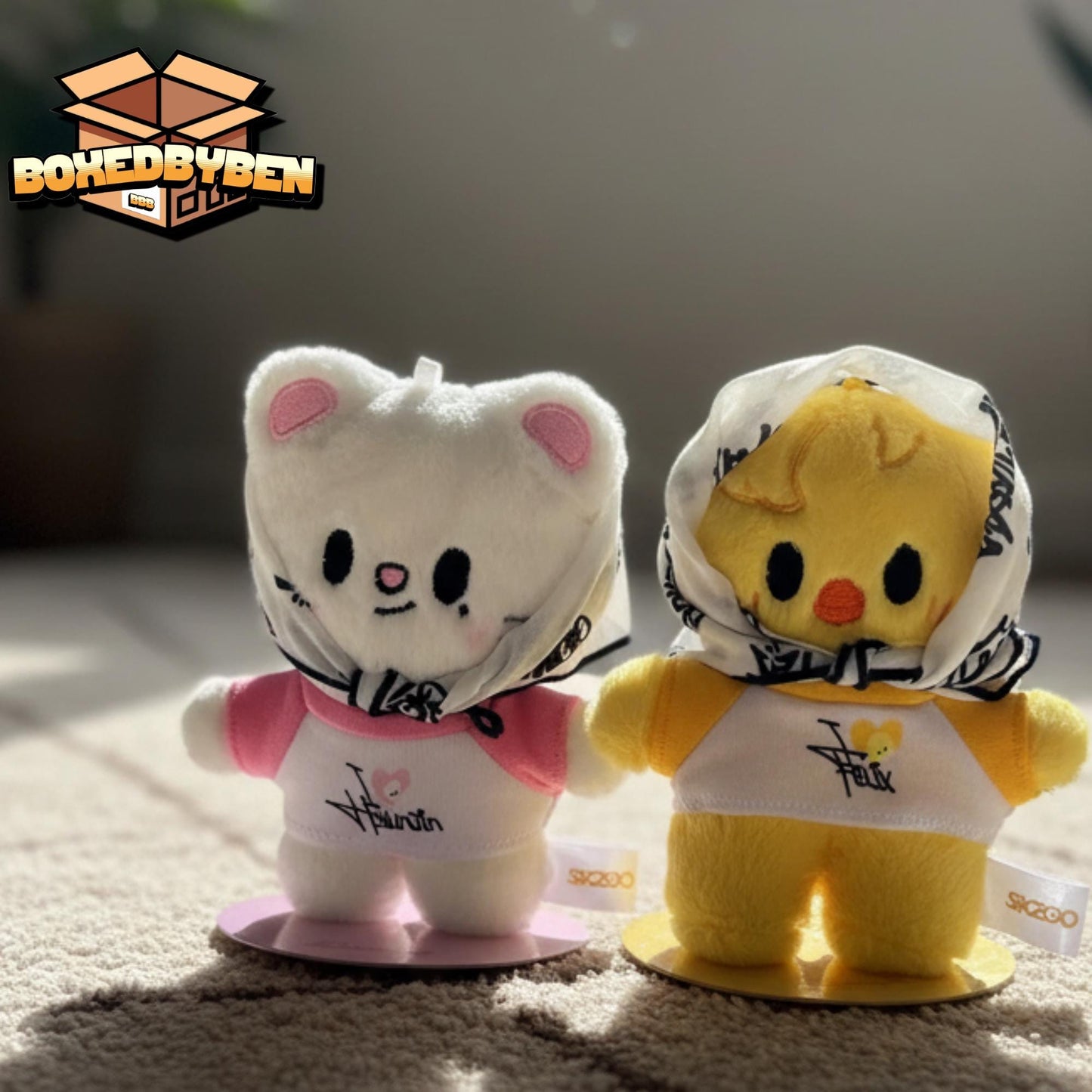 Standing Stray Kids SKZOO Inspired Plush With Shirt