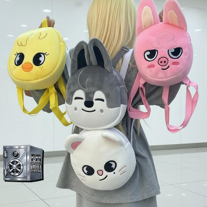 Stray Kids SKZOO Inspired Plush Mini Backpack BackBling