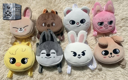 Stray Kids SKZOO Inspired Plush Mini Backpack BackBling