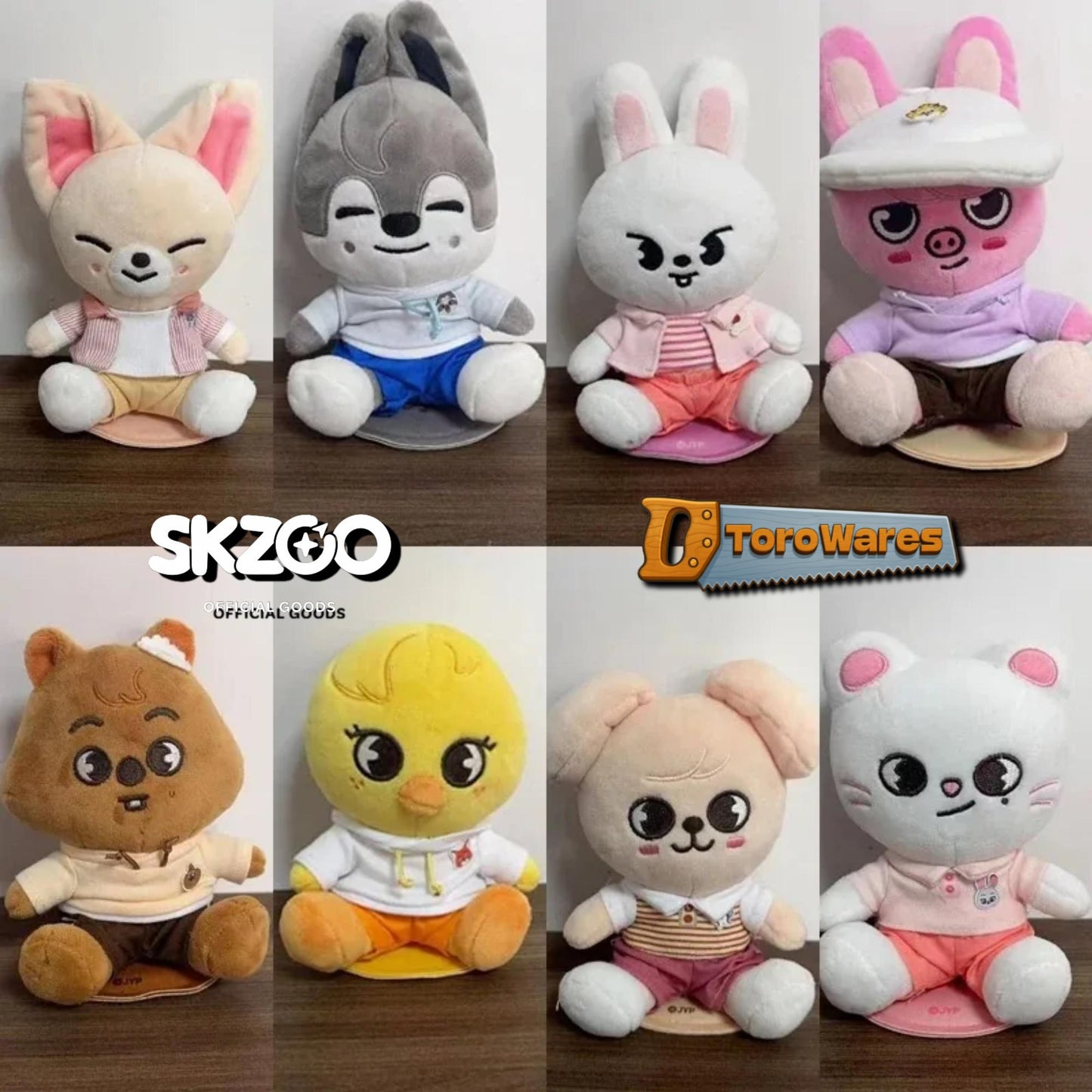 Skzoo x Zootopia 2 Inspired 20cm K-Pop Band Plushies Stray Kids