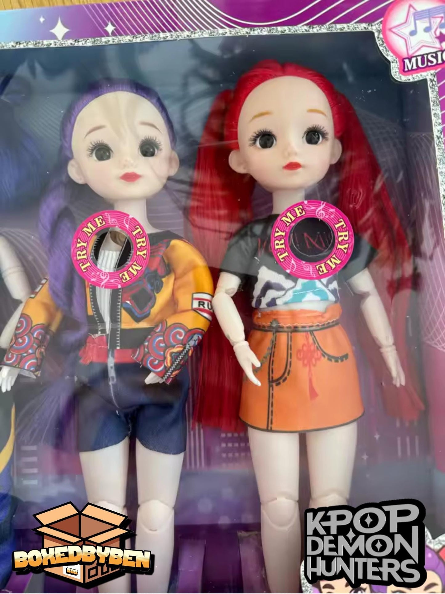 30cm Singing K-Pop Demon Hunter Interactive Dolls