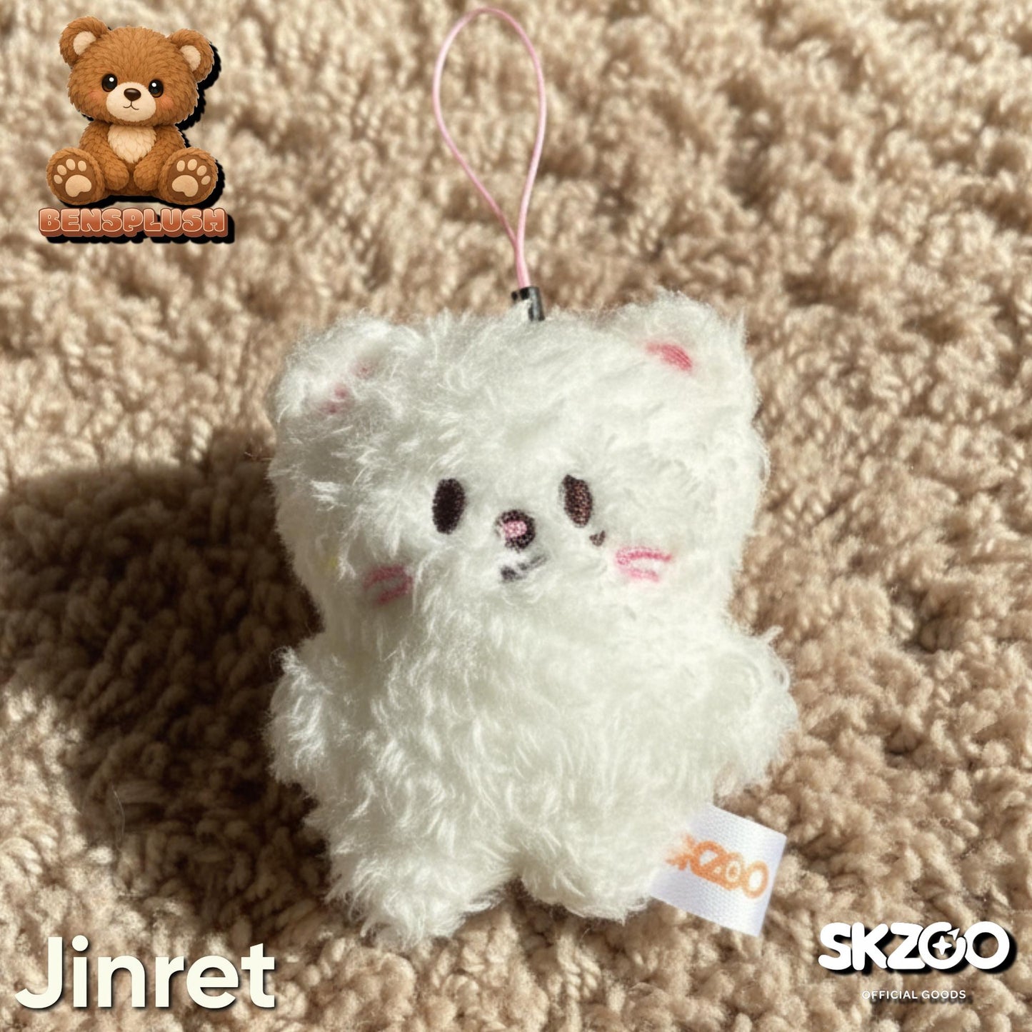 Extra Fluffy Stray Kids SKZOO Inspired Plush Keychain