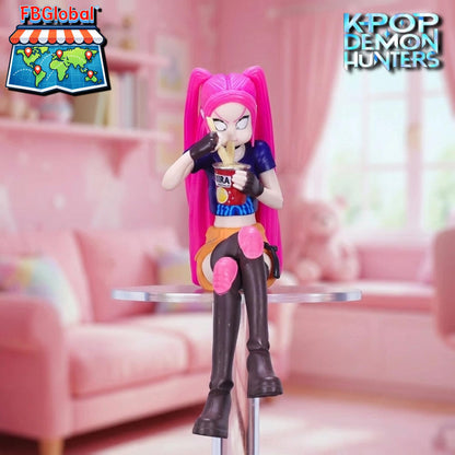 Anime Style K-Pop Sitting Collectible Dolls, Demon Hunter Toy Set, HUNTR/X