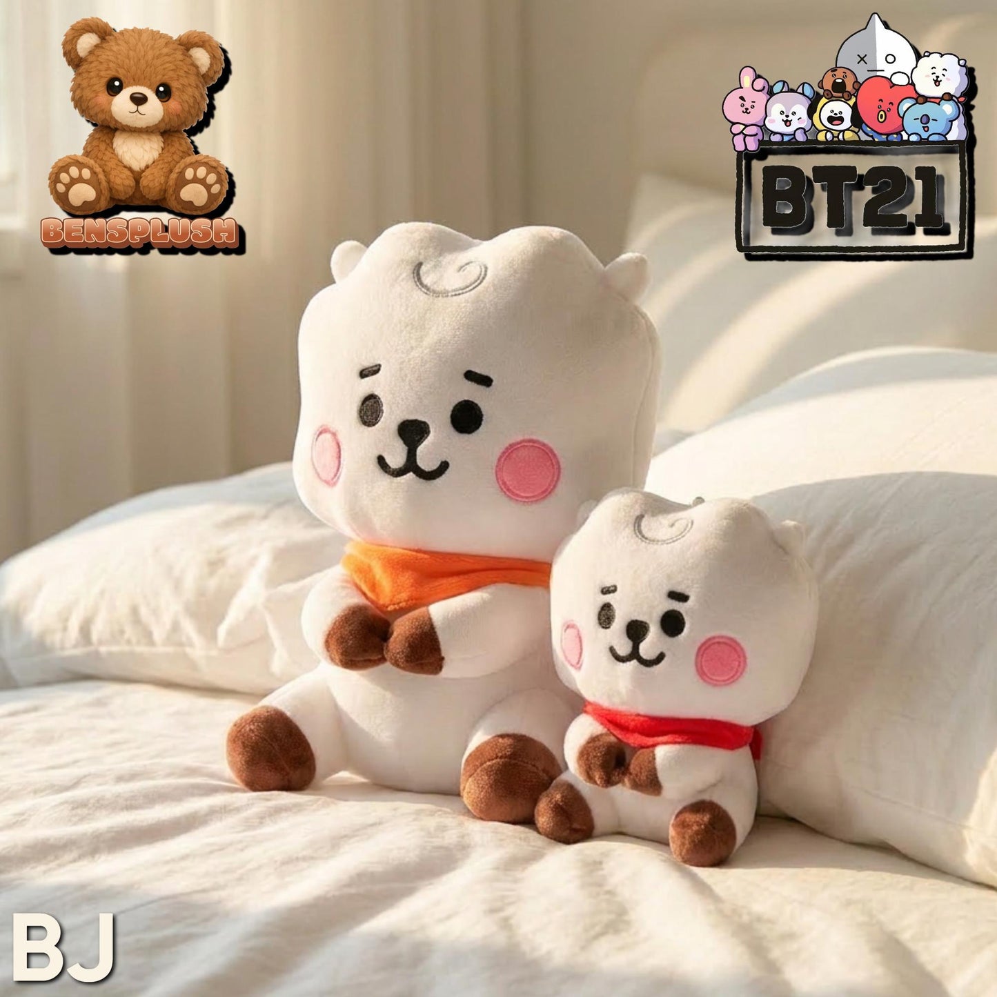 22CM 12CM BT21 Kpop Inspired Group Character Plushies Set