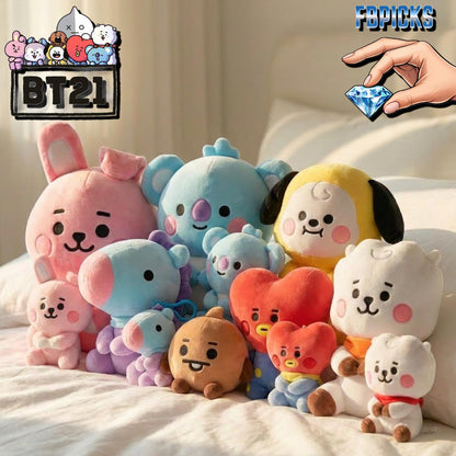 22/12CM BT21 KPop Group Inspired Plushies Set