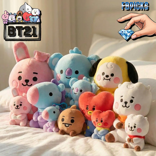 22/12CM BT21 KPop Group Inspired Plushies Set