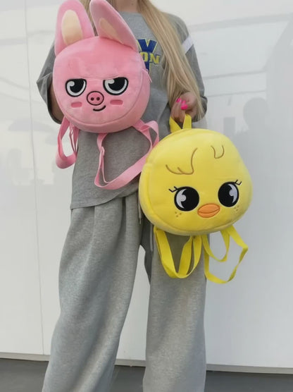 Stray Kids SKZOO Inspired Plush Mini Backpack BackBling